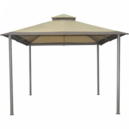 Outdoor Gazebo Savvi 10 x 10 ft Canopy - Steel Frame Garden Patio Yard Sun Shelter - Canopy Tent