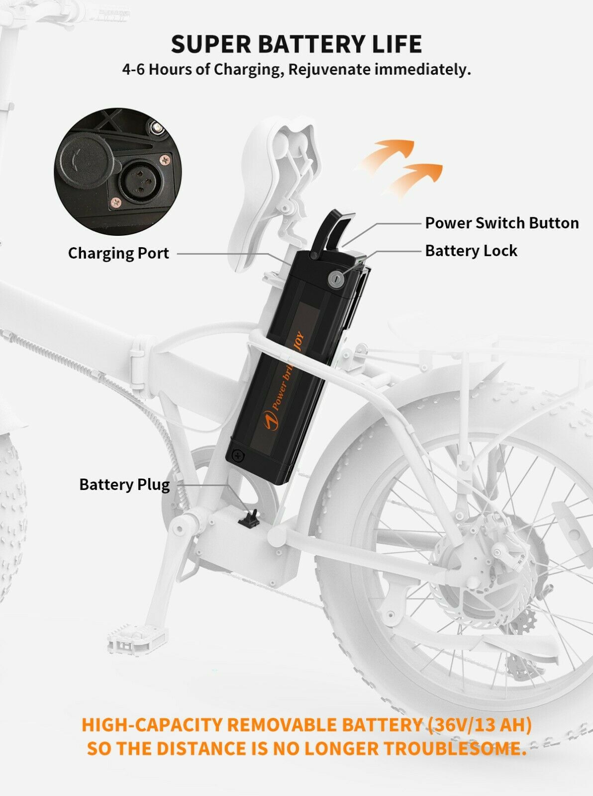 AOSTIRMOTOR Folding Electric Bicycle - 500W Motor Folding Bicycle - 20" Electric Bicycle Fat Tire With 36V/13Ah Li-Battery