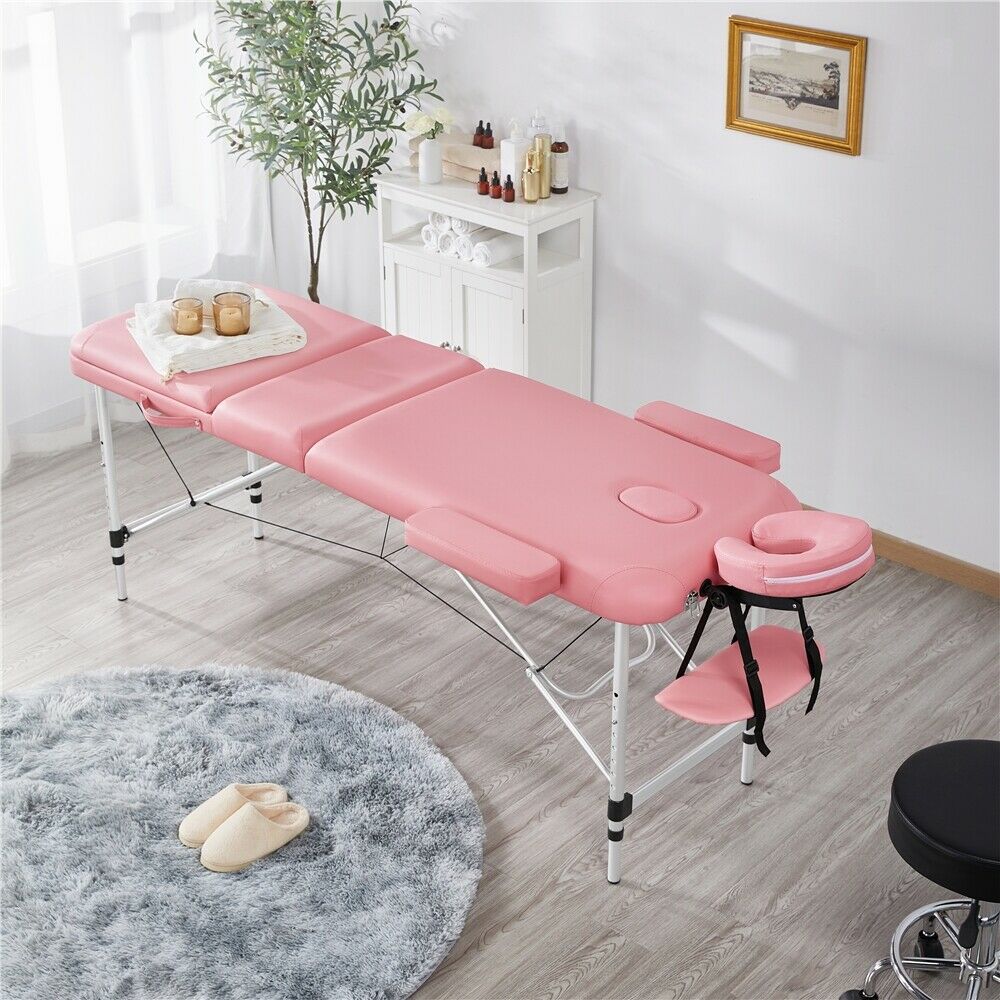 84 Inch Professional Massage Table - Portable Beauty Salon Bed - Beauty Tattoo Massage Bed - Adjustable Massage Bed