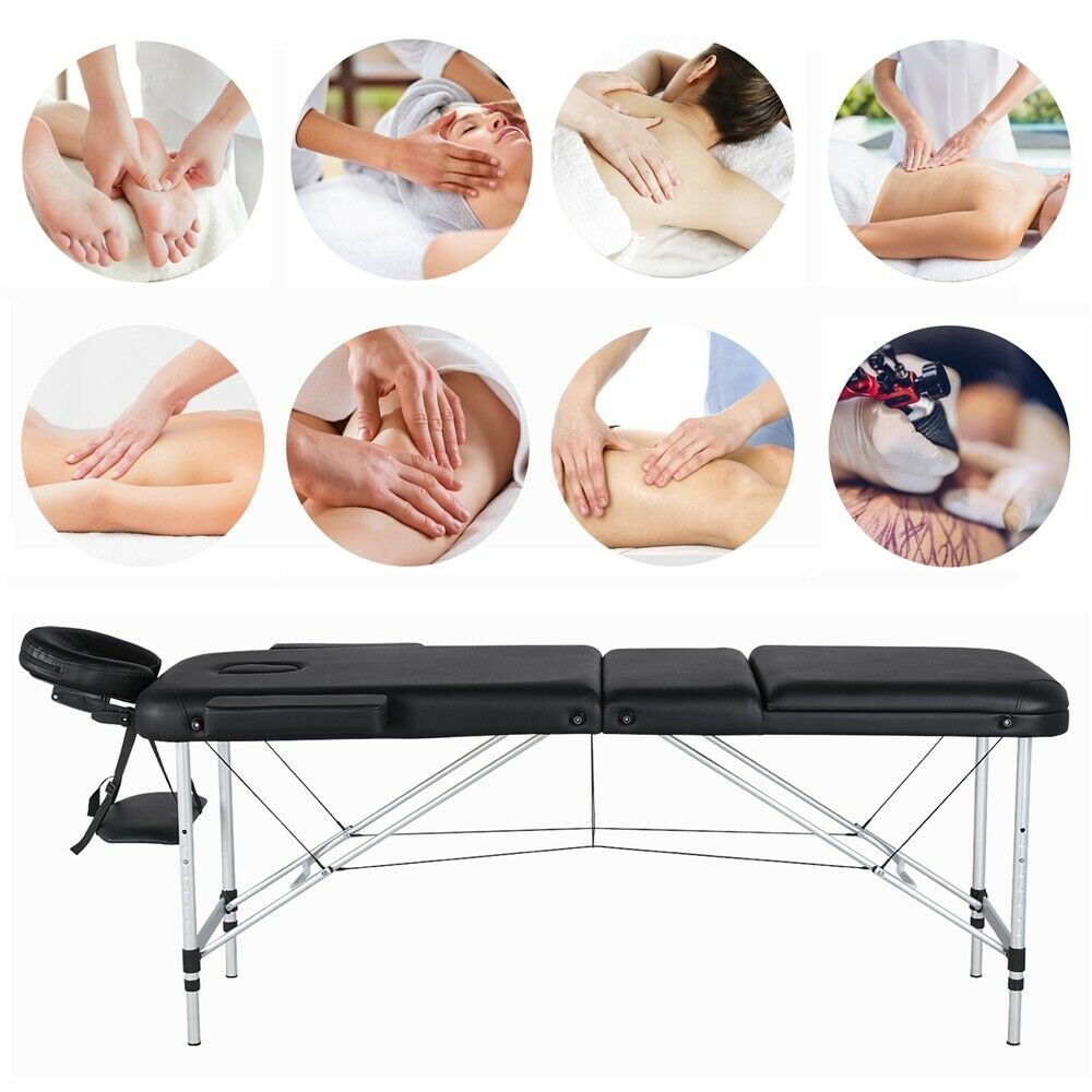 84 Inch Professional Massage Table - Portable Beauty Salon Bed - Beauty Tattoo Massage Bed - Adjustable Massage Bed