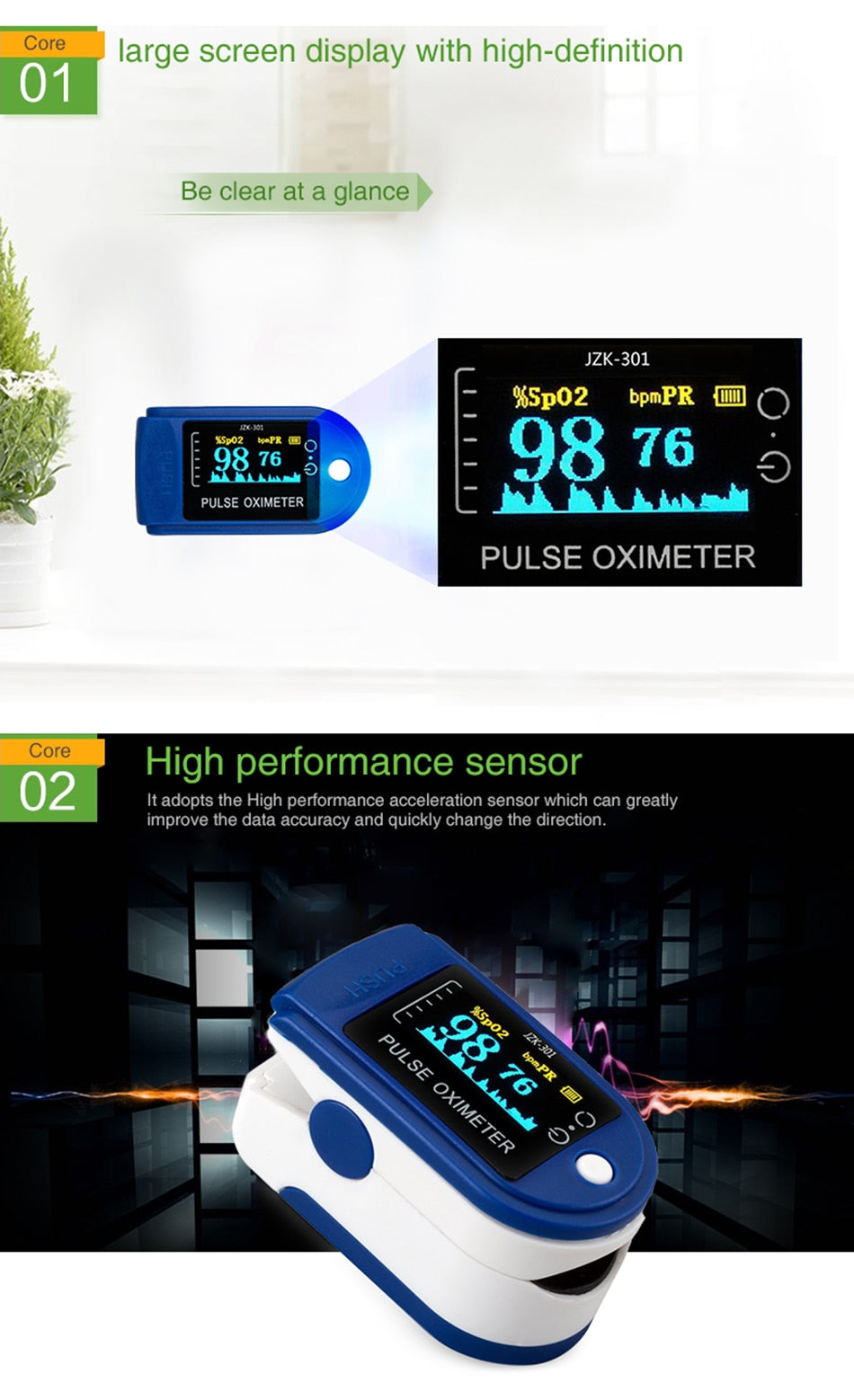 Pulse Pal T- Pulse Ox - Blood Oxygen Saturation Monitor - Blood O2 Meter