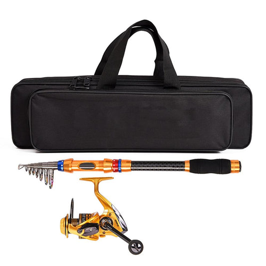 SPIN-CAST PRO -  Telescopic Fishing Rod - Collapsible Fishing Rod and Reel - Travel Fishing Rod